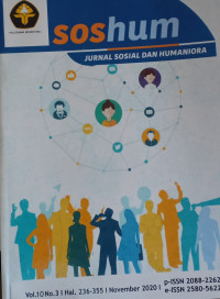Image of SOSHUM Jurnal Sosial Humaniora, Vol. 10, No.3 November 2020