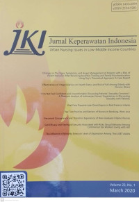 Image of Jurnal Keperawatan Indonesia Volume 23 No 1 March 2020