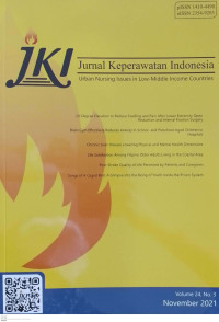 Image of Jurnal Keperawatan Indonesia Volume 24 No 3 November 2021
