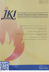 Image of Jurnal Keperawatan Indonesia Volume 25 No 1 March 2022