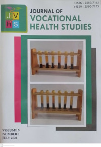 Image of Journal of Vocational Health Studies Volume 5 Number 1 July 2021