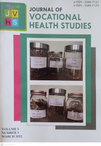Image of Journal of Vocational Health Studies Volume 5 Number 3 March 2022
