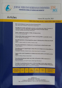 Image of Jurnal Ners dan Kebidanan Indonesia, Volume 8, Issue 04, 2020