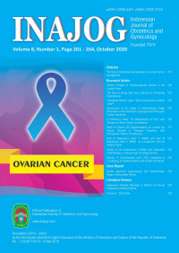 Image of Indonesian Journal of Obstetrics and Gynecology Volume 8 No. 4 October 2020