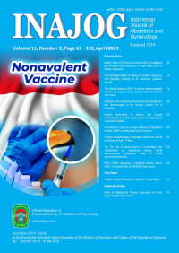 Image of Indonesian Journal of Obstetrics and Gynecology Volume 11 No. 2 April 2023