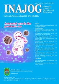 Image of Indonesian Journal of Obstetrics and Gynecology Volume 9 No. 3 July 2021