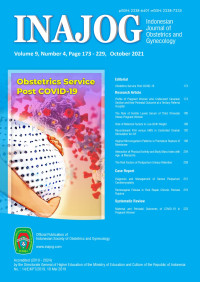 Image of Indonesian Journal of Obstetrics and Gynecology Volume 9 No. 4 October 2021