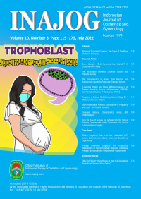 Image of Indonesian Journal of Obstetrics and Gynecology Volume 10 No. 3 July 2022