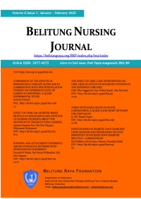 Image of Belitung Nursing JournaL (Vol 6 Issue 1: Januari-February 2020)