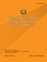 Image of Thai Journal Obstetrics and Gynaecology Volume 30 No. 4 Tahun 2022