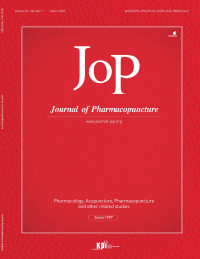 Image of Journal of Pharmacopuncture Volume 26 No. 1 March 31 2023