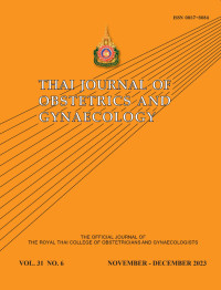 Image of Thai Journal Obstetrics and Gynaecology Volume 31 No. 6 Tahun 2023