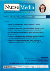 Image of Nurse Media Journal Of Nursing Vol. 06, No. 02 Tahun 2016