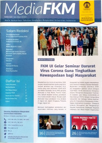 Image of Media FKM Edisi 13/Jan-Mar 2020 : Media Komunikasi Faklultas Kesehatan Masyarakat Universitas Indonesia