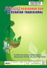 Image of Jurnal Kebidanan dan Kesehatan Tradisional Volume 2, No. 2 Tahun 2017