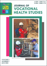 Image of Journal of Vocational Health Studies Volume 2 Number 1 July 2018