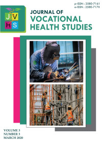 Image of Journal of Vocational Health Studies Volume 3 Number 3 March 2020
