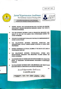 Image of Jurnal Keperawatan Soedirman : The Soedirman Journal of Nursing (SJN, Volume 17, Nomor 3, November 2022)