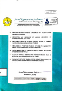 Image of Jurnal Keperawatan Soedirman : The Soedirman Journal of Nursing (SJN, Volume 17, Nomor 2, July 2022)