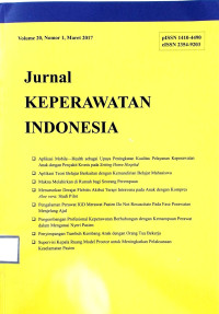 Image of Jurnal Keperawatan Indonesia Volume 20 No 1 Maret 2017