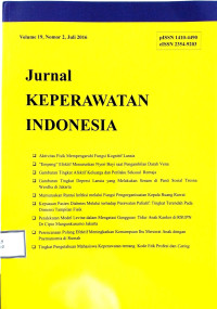 Image of Jurnal Keperawatan Indonesia Volume 19 No 2 Juli 2016