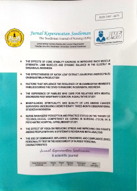 Image of Jurnal Keperawatan Soedirman : The Soedirman Journal of Nursing (SJN, Volume 18, Nomor 2, 2023)