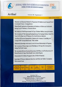 Image of Jurnal Ners dan Kebidanan Indonesia, Volume 8 Supplement 1 2020