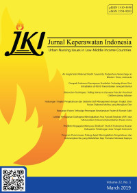 Image of Jurnal Keperawatan Indonesia Volume 22 No 1 March 2019
