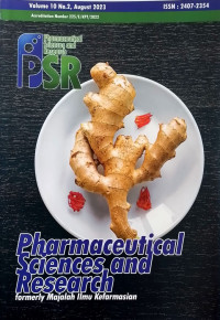 Image of Pharmaceutical Sciences and Research Volume 10 No. 2 August 2023