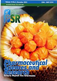 Image of Pharmaceutical Sciences and Research Volume 10 No. 3 December 2023