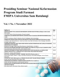 Image of Prosiding Seminar Nasional Kefarmasian Program Studi Farmasi FMIPA Universitas Sam Ratulangi Vol. 1 No. 1 November 2022