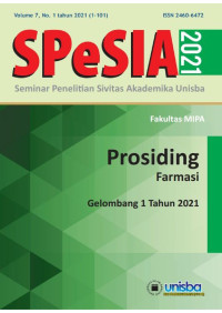 Image of SPeSIA : Seminar Penelitian Sivitas Akademika Unisba Gelombang Prosiding Farmasi : 1 Tahun 2021