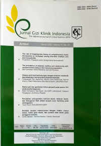 Image of Jurnal Gizi Klinik Indonesia Volume 17 , No. 03 Januari 2021