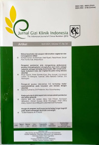 Image of Jurnal Gizi Klinik Indonesia Volume 17 , No. 04 April 2021