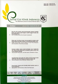 Image of Jurnal Gizi Klinik Indonesia Volume 18 , No. 03 Januari 2022