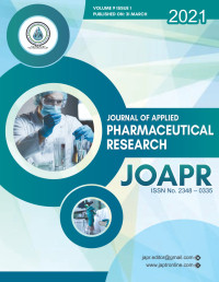 Image of Journal of Applied Pharmaceutical Research Volume 9 No. 1 2021