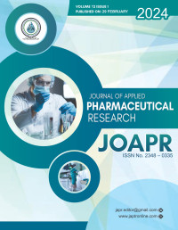 Image of Journal of Applied Pharmaceutical Research Volume 12 No. 1 2024