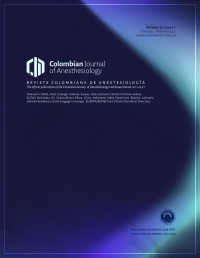 Image of Colombian Journal of Anesthesiology Volume 52 No. 1 Tahun 2024