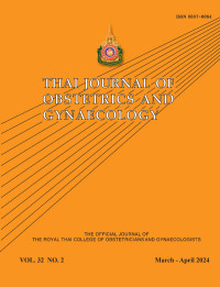 Image of Thai Journal Obstetrics and Gynaecology Volume 32 No. 1 Tahun 2024