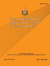 Image of Thai Journal Obstetrics and Gynaecology Volume 32 No. 3 Tahun 2024