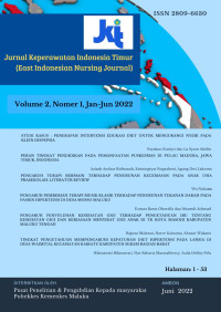 Image of Jurnal Keperawatan Indonesia Timur Volume 2 No. 1 Tahun 2022