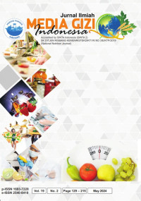Image of Jurnal Ilmiah Media Gizi Indonesia Volume 19 No. 2 May 2024