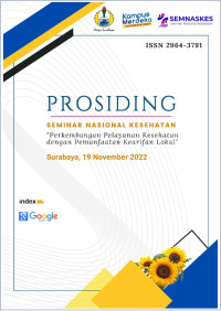 Image of Prosiding Seminar Nasional Kesehatan “Perkembangan Pelayanan Kesehatan dengan Pemanfaatan Kearifan Lokal”