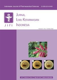 Image of JURNAL ILMU KEFARMASIAN INDONESIA (INDONESIAN JOURNAL OF PHARMACEUTICAL SCIENCE), VOL 22. NO 1. April 2024