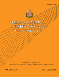 Image of Thai Journal Obstetrics and Gynaecology Volume 32 No. 4 Tahun 2024