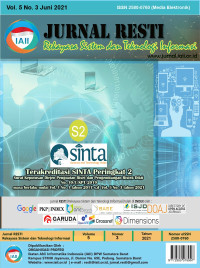 Image of Jurnal RESTI (Rekayasa Sistem dan Teknologi Informasi) Volume 5 No. 3 Tahun 2021