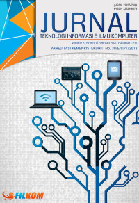 Image of Jurnal Teknologi Informasi dan Ilmu Komputer Volume 8 No. 1 Tahun 2021