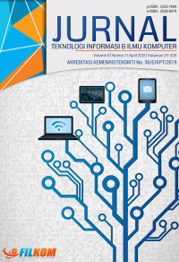 Image of Jurnal Teknologi Informasi dan Ilmu Komputer Volume 8 No. 2 Tahun 2021