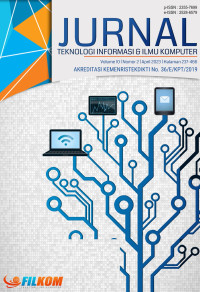 Image of Jurnal Teknologi Informasi dan Ilmu Komputer Volume 10 No. 2 Tahun 2023