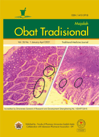 Image of Majalah Obat Tradisional Volume 26 No. 1 Tahun 2021